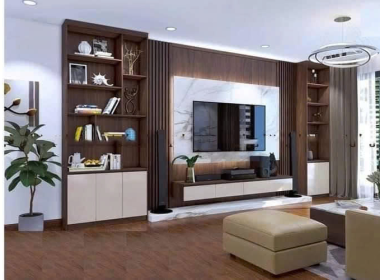 Cửa gỗ chống ẩm mặt tiền