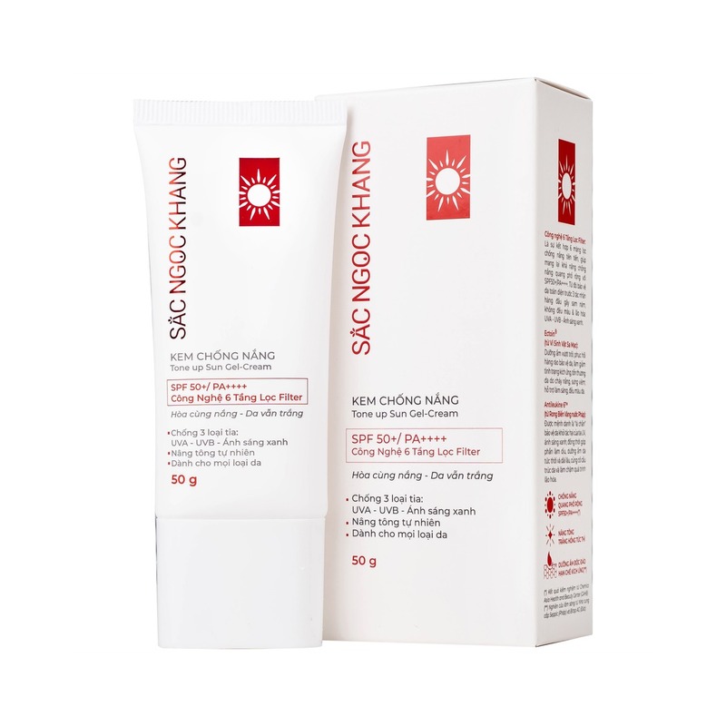 Kem chống nắng nâng tông nhẹ SPF50+
