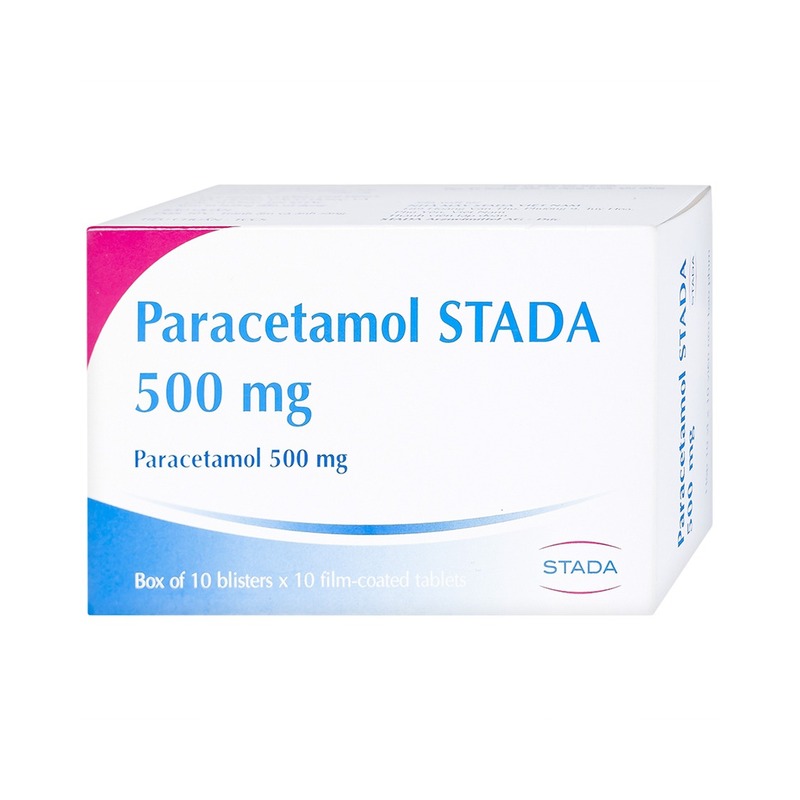 Paracetamol 500mg giảm đau hạ sốt