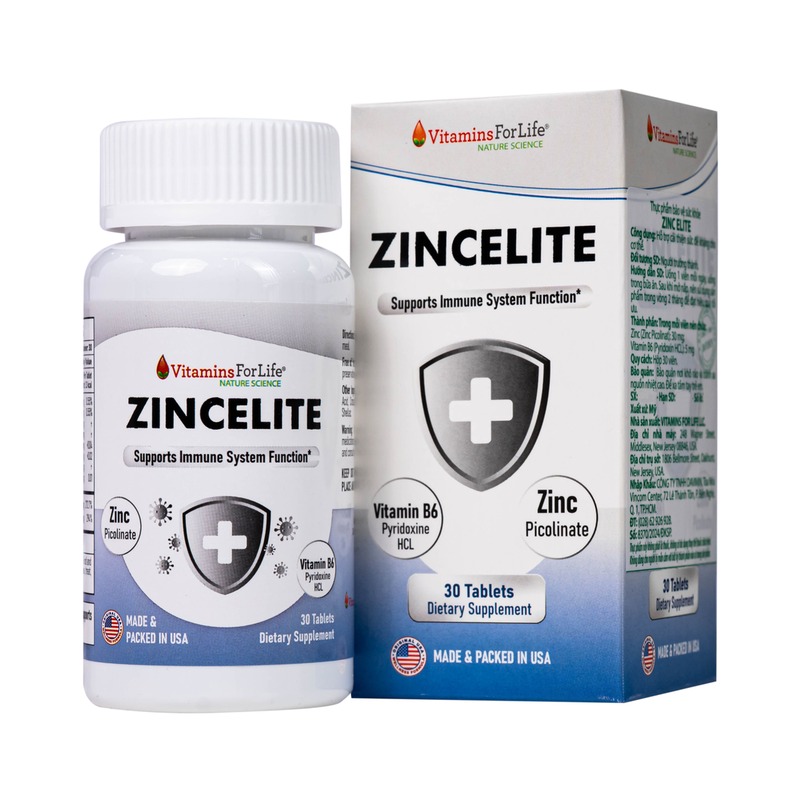 Viên uống tăng đề kháng kẽm và vitamin C