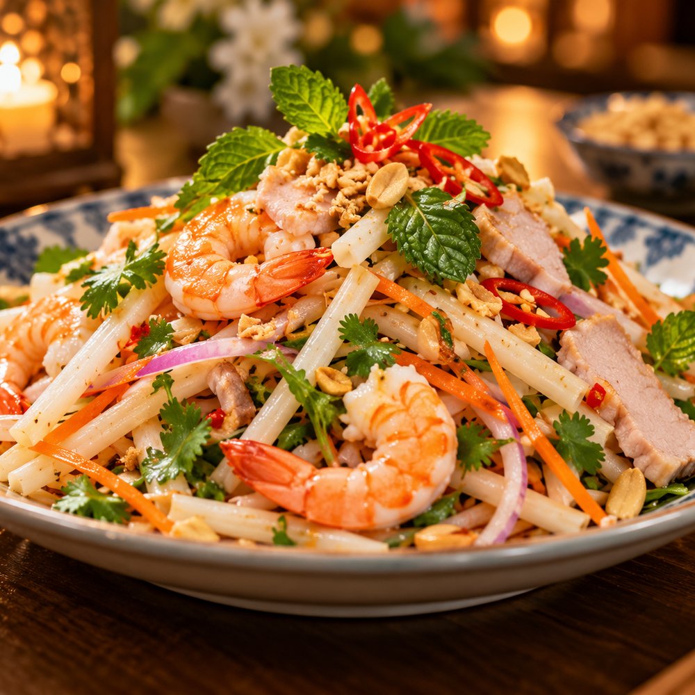 Gỏi ngó sen tôm thịt