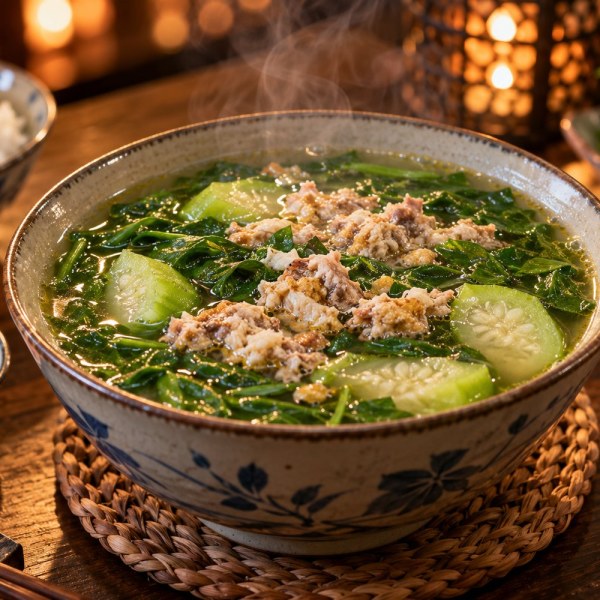 Canh cua rau đay