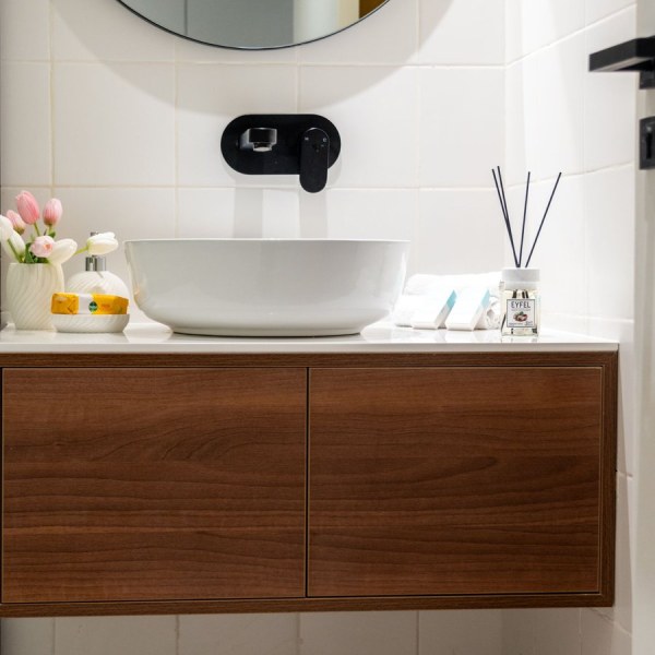 Bộ tủ chậu lavabo gương LED Sikido NK03 80 – 100cm