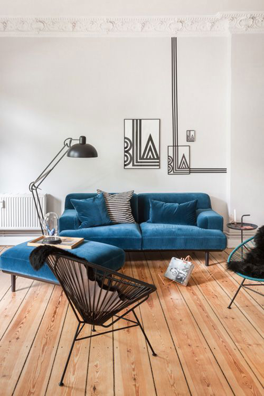 Sofa Góc Chữ L Vải Bố