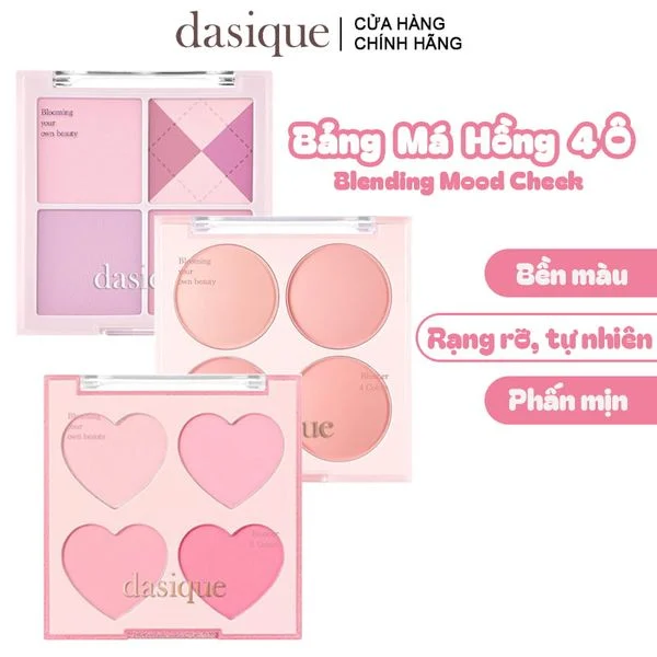 Bảng Má Hồng Dasique 4 Ô Blending Mood Cheek