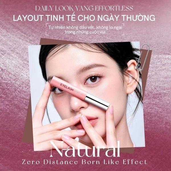 Lông Mi Giả Mlen Diary Gân Trong, Tự Nhiên Cluster Lashes